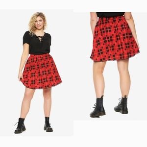 Hot Topic Harry Potter Gryffindor Skirt Nwt  Size XL